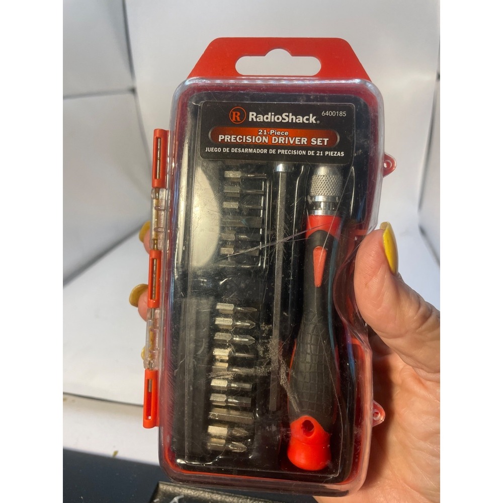 RadioShack 21-Piece Precision Driver Set 6400185 Steel Shaft & Bits Provide Long - Picture 3 of 8
